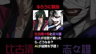 るろうに剣心、比古清十郎と志々雄真実が本気で戦ったら、どうなる？AIが結果を予想！