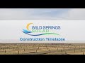 Construction of South Dakota’s Largest Solar Project, Wild Springs Solar