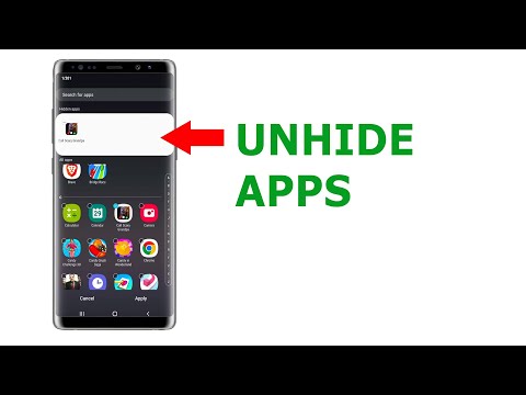 Apps hidden from home screen Android How to find hidden apps How to unhide apps from home screen