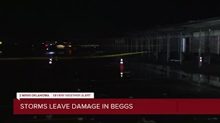 Storms kill 2, leave damage behind