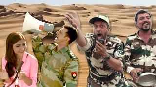 India - Pakistan के सैनिकों की बॉर्डर पर अंतकाशरी | War Choodh Na Yaar | Bollywood Comedy Scene