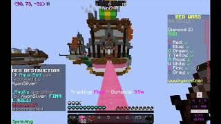 Minecraft noob facing Bedwars Tryhards....... ohboy