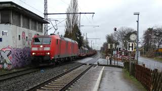 4K | DBC 185 199-7 komt met staalplakken door Bochum-Riemke richting Bochum Nord Gbf!