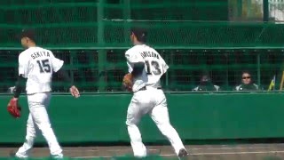 20160315　ロッテVS日本ハム　平沢大河　ゲッツーからの爽やかスマイル