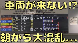 【大混雑】新幹線が1本も来ない⁉︎ 混乱状態の新大阪から新幹線に乗ると...