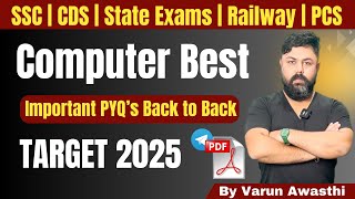 MOST IMPORTANT COMPUTER MCQs FOR ALL EXAMS | VARUN AWASTHI