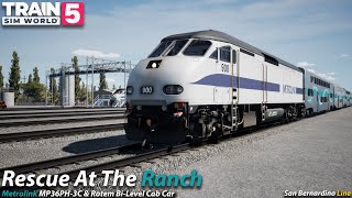 Rescue At The Ranch : San Bernardino Line : Train Sim World 5 [4K 60FPS]