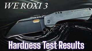 WE Knives Roxi 3 : S35VN Rockwell Test