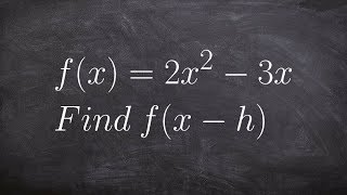 Evaluating a function for an algebraic binomial
