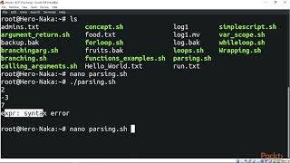 Linux Shell Scripting: Automating Command Line Tasks: Parsing – Check Whether | packtpub.com