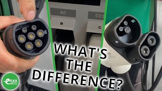 Type 2 and CCS EV Charger connectors - what's the difference? #shorts