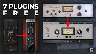 ¡7 PLUGINS GRATIS que DEBES TENER! // Sintetizadores, Guitarra, PreAmp, compresor y ecualizador FREE