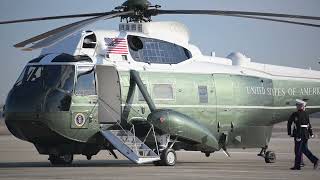 President Trump departs Joint Base Andrews for first trip of second term