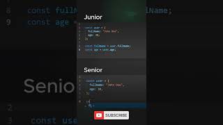 JS destructuring unpacks arrays/objects into variables—clean fast and readable🚀 #javascript #reactjs