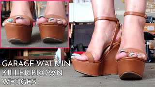 Garage Walk In Killer Brown Wedge Heels | Good Shoes Matter