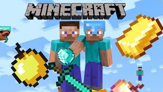 Playing Minecraft lucky block(he cheated)