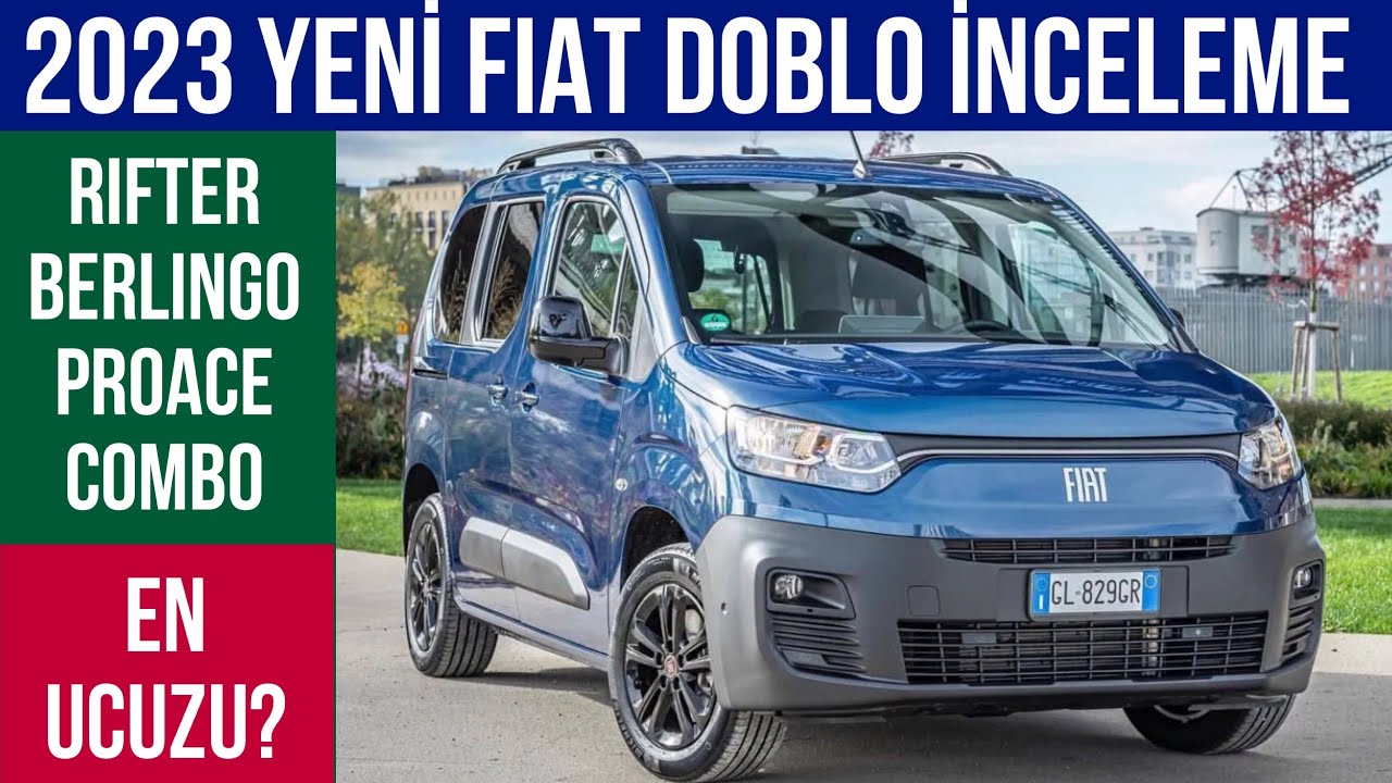 Yeni Fiat Doblo 2023 İnceleme | Elektrikli Doblo Geliyor! - YouTube