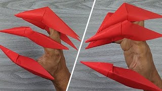 How to make paper Claws out of paper - Origami Claws Tutorial