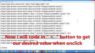 HTML Making Simple Calculator using JavaScript Part 2