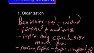 Proofreading Checklist
