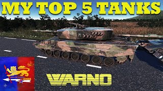 Top 5 BEST Tanks and armoured Vehicles in WARNO!