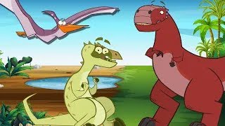 Giganotosaure Dinosaures dans la jungle | Dessin animé de dinosaure | Je suis un dinosaure