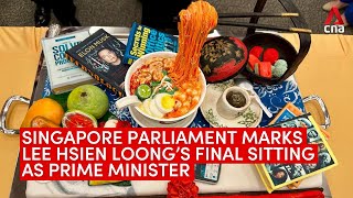 MPs prepare cake to mark Lee Hsien Loong’s final parliament sitting as Prime Minister