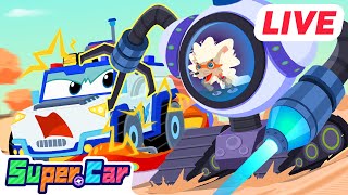 🔴 LIVE 🎬 Rescue Cars Cartoons | Super Car | Kids Cartoons & Kids Songs