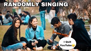 Randomly Singing With Cute Girls | Impressing Girl Prank With Singing & Guitar In Public | Jhopdi K