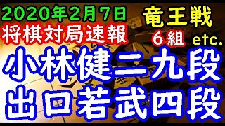 将棋対局速報▲出口若武四段ー△小林健二九段 第33期竜王戦６組ランキング戦[四間飛車] 等々