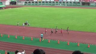 20160713155745 2016年國際少年運動會田徑賽男子組田徑100公尺預賽第8組   New Taipei City, TPE Zhi Chang Chen、Wennigsen, DEU F