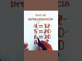 test para inteligentes youtubeshorts mathematica youtube matematica maths