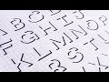 How to write 3D English alphabet from A to Z | A wonderful handwriting tutorial to use shadows