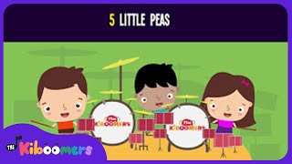 5 Little Peas Lyric Video - The Kiboomers Preschool Songs \u0026 Nursery Rhymes for Circle Time