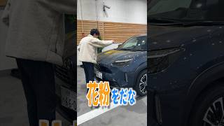 先輩の新車に花粉ドッキリでボディーに傷が付いちまうよ！#コント #花粉