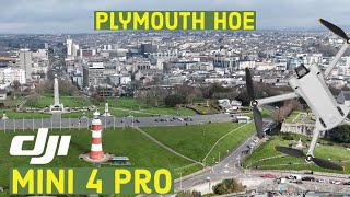 Plymouth Hoe \u0026 Lighthouse by Drone. dji mini 4 pro