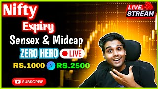 🔴Nifty 50 Expiry Zerohero , Sensex \u0026 Midcap, Banknifty, Bankex, Finnifty, Options Trading 30/01/2025