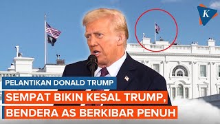 Sempat Dikeluhkan Trump, Bendera AS Akhirnya Berkibar Satu Tiang Penuh Saat Pelantikan