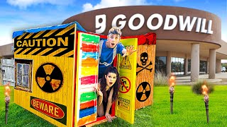We Built a SURVIVAL Fort Out of Thrift Store Items - Challenge