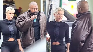Watch Kanye West and Bianca Censori spotted fueling up at the gas station