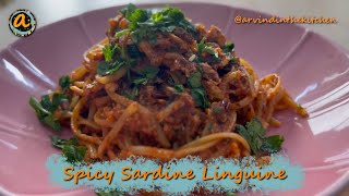 Spicy Sardine Linguine | Quick and Tasty Mediterranean Pasta Recipe