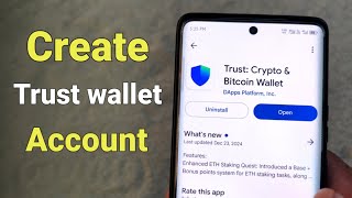 How To Create Trust Wallet Account 2025 - Full Guide || Trust wallet Account Kaise Banaye