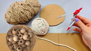 DIY A Great and Stylish Idea You Can Make from Cardboard and Jute Ropes / Decoration ideas