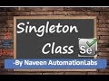 How to use Singleton Pattern in Selenium WebDriver