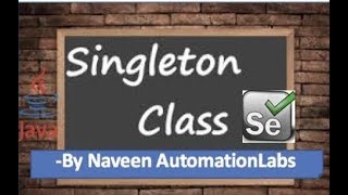 How to use Singleton Pattern in Selenium WebDriver