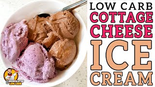 Low Carb VIRAL Cottage Cheese Ice Cream? 🍦 FAST Keto Ice Cream Recipe!