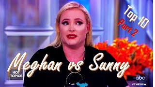 Top 10 Meghan VS Sunny Hostin EPIC fights - Part 2 - The View