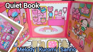 [Toy ASMR] Quiet book Melody❤️ Kuromi ❤️ Sanrio has magnetic stickers #quietbook #sticker #asmr #toy