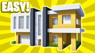 MINECRAFT: HOW TO BUILD A LARGE MODERN HOUSE TUTORIAL (#18)(PC/XboxOne/PS4/PE/Xbox360/PS3)
