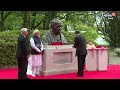 జపాన్‌లో అణుబాంబు పడ్డ చోట గాంధీ విగ్రహం gandhi statue unveiled in hiroshima news18 telugu